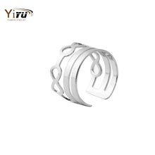 1pc New Fashion Jewelry gold silver and rose gold Open Infinity Band Ring for Women R153