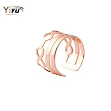 1pc New Fashion Jewelry gold silver and rose gold Open Infinity Band Ring for Women R153