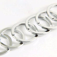 1pc/ Stainless Steel Metal Key Holder Split Rings Keyring Keychain Keyfob Accessories
