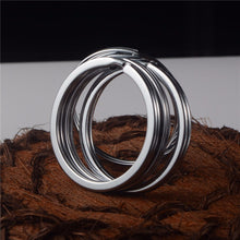 1pc/ Stainless Steel Metal Key Holder Split Rings Keyring Keychain Keyfob Accessories