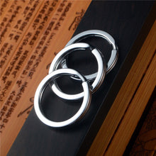 1pc/ Stainless Steel Metal Key Holder Split Rings Keyring Keychain Keyfob Accessories