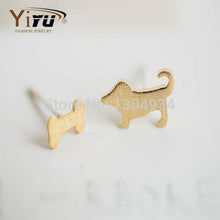 1pc Unique Tiny Dog Bone Stud Earrings For Women Simple Cute Fashion Ear Studs Lovely Pretty Girls Jewelry E044