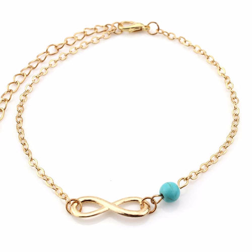 1pc Unique Woman Barefoot Anklet Sexy Beads Silver Chain Anklet Sandals Ankle Bracelet Foot Jewelry Female Summer Beach