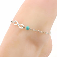 1pc Unique Woman Barefoot Anklet Sexy Beads Silver Chain Anklet Sandals Ankle Bracelet Foot Jewelry Female Summer Beach