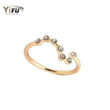 1pc new arrival Gold and Silver Plated Big Dipper Women Rings for women Christmas gift R164