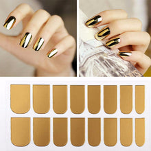 1pcs New Arrival Nail Art Stickers Gold Silver Black Full Cover Nail Foil Patch Wraps,Adhesive DIY Nail Decoration Tools