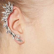 1pcs Right Ear Clip Fashion Rhinestone Hot Earcuff Jewelry Meniscus Silver Plated Clip On Earrings