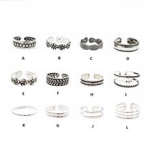 1pcs Wholesale Ring Sets Mix Celebrity Fashion Simple Retro Carved Flower Adjustable Toe/Foot Ring Finger Ring Women Jewelry