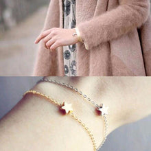 2 pcs Europe Style Star Pendant Charm Chain Bracelet Couple Bracelets Jewelry Friendship Gifts to Friends Lover