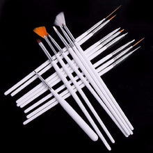 20 pcs/ set Nail Art Design Painting Tool Pen Polish Brush Set Kit Professional Nail Brushes Styling Nail Art Tools