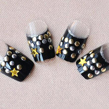 200 pcs/ set  6 styles silver / 3D shiny metallic luster Nail decoration wheel round stickers area punk rivet studs