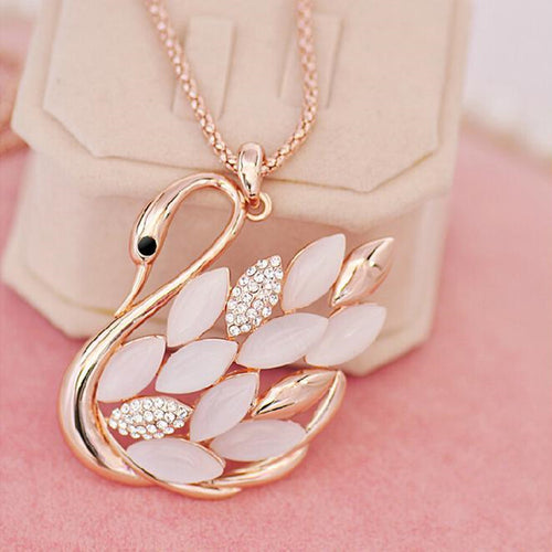 2015 Direct Selling Real Collares Mujer Collier Necklaces Swan Fashion Accesories Long Necklace Pendant Fine Jewelry Women