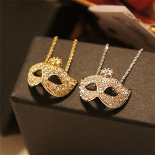 2015 Limited Romantic Women Crystal Collier Collares Mujer New Fashion Women's Style Charm Fox Mask Pendant Statement Necklace