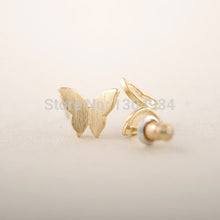 10pcs/lot Gold&Silver&Rose Elegant Lovely Little Butterfly Studs Earrings Wholesale Pretty Bridesmaid Gifts E024