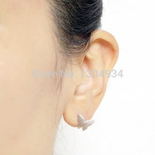 10pcs/lot Gold&Silver&Rose Elegant Lovely Little Butterfly Studs Earrings Wholesale Pretty Bridesmaid Gifts E024