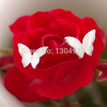 10pcs/lot Gold&Silver&Rose Elegant Lovely Little Butterfly Studs Earrings Wholesale Pretty Bridesmaid Gifts E024