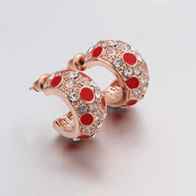 18K GP Gold Plated Earring Fine Fashion Nickel Free Tin Alloy Rhinestone Crystal 18K Drop Jewelry Earring SMTPE449