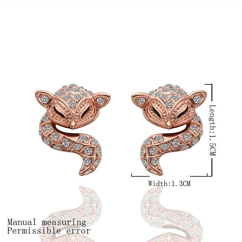 18K GP Gold Plated Earring Fine Fashion Nickel Free Tin Alloy Rhinestone Crystal 18K Drop Jewelry Earring SMTPE434