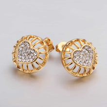 18K GP Gold Plated Earring Fine Fashion Nickel Free Tin Alloy Rhinestone Crystal 18K Drop Jewelry Earring SMTPE402