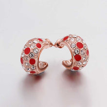 18K GP Gold Plated Earring Fine Fashion Nickel Free Tin Alloy Rhinestone Crystal 18K Drop Jewelry Earring SMTPE449