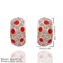 18K GP Gold Plated Earring Fine Fashion Nickel Free Tin Alloy Rhinestone Crystal 18K Drop Jewelry Earring SMTPE449