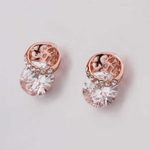 18K GP Gold Plated Earring Fine Fashion Nickel Free Tin Alloy Rhinestone Crystal 18K Drop Jewelry Earring SMTPE437