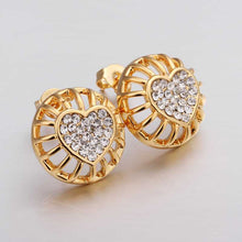 18K GP Gold Plated Earring Fine Fashion Nickel Free Tin Alloy Rhinestone Crystal 18K Drop Jewelry Earring SMTPE402