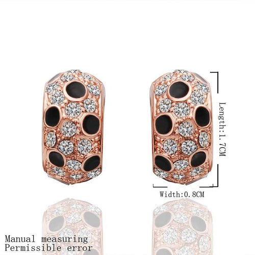 18K GP Gold Plated Earring Fine Fashion Nickel Free Tin Alloy Rhinestone Crystal 18K Drop Jewelry Earring SMTPE440