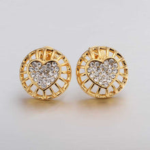 18K GP Gold Plated Earring Fine Fashion Nickel Free Tin Alloy Rhinestone Crystal 18K Drop Jewelry Earring SMTPE402
