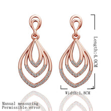 18K GP Gold Plated Earring Fine Fashion Nickel Free Tin Alloy Rhinestone Crystal 18K Drop Jewelry Earring SMTPE432