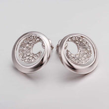 18K GP Gold Plated Earring Fine Fashion Nickel Free Tin Alloy Rhinestone Crystal 18K Drop Jewelry Earring SMTPE403