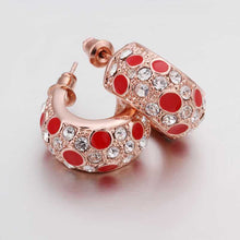 18K GP Gold Plated Earring Fine Fashion Nickel Free Tin Alloy Rhinestone Crystal 18K Drop Jewelry Earring SMTPE449