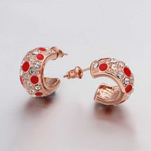 18K GP Gold Plated Earring Fine Fashion Nickel Free Tin Alloy Rhinestone Crystal 18K Drop Jewelry Earring SMTPE449