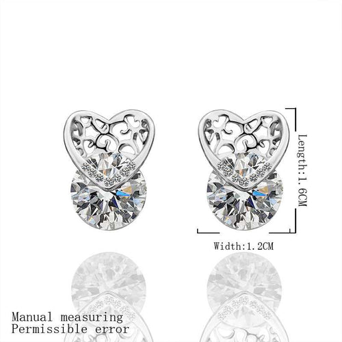 18K GP Gold Plated Earring Fine Fashion Nickel Free Tin Alloy Rhinestone Crystal 18K Drop Jewelry Earring SMTPE438