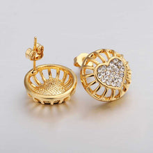 18K GP Gold Plated Earring Fine Fashion Nickel Free Tin Alloy Rhinestone Crystal 18K Drop Jewelry Earring SMTPE402