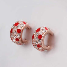 18K GP Gold Plated Earring Fine Fashion Nickel Free Tin Alloy Rhinestone Crystal 18K Drop Jewelry Earring SMTPE449