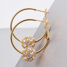18K GP Gold Plated Earring Fine Fashion Nickel Free Tin Alloy Rhinestone Crystal 18K Drop Jewelry Earring SMTPE456