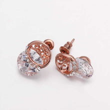 18K GP Gold Plated Earring Fine Fashion Nickel Free Tin Alloy Rhinestone Crystal 18K Drop Jewelry Earring SMTPE437