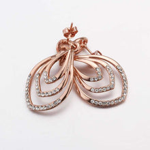 18K GP Gold Plated Earring Fine Fashion Nickel Free Tin Alloy Rhinestone Crystal 18K Drop Jewelry Earring SMTPE432