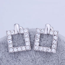 18K GP Gold Plated Jewelry Earring Fine Fashion Nickel Free Tin Alloy Rhinestone Crystal Stud Earrings SMTPE351