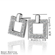18K GP Gold Plated Jewelry Earring Fine Fashion Nickel Free Tin Alloy Rhinestone Crystal Stud Earrings SMTPE351