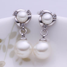 18K GP Gold Plated Jewelry Earring Fine Fashion Nickel Free Tin Alloy Rhinestone Crystal Stud Earrings SMTPE355