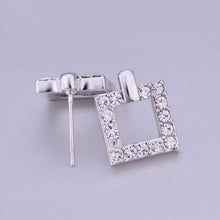 18K GP Gold Plated Jewelry Earring Fine Fashion Nickel Free Tin Alloy Rhinestone Crystal Stud Earrings SMTPE351