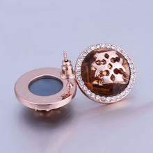 18K GP Gold Plated Jewelry Earring Fine Fashion Nickel Free Tin Alloy Rhinestone Czech Stud Earrings SMTPE366