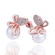 18K GP Gold Plated Jewelry Earring Fine Fashion Nickel Free Tin Alloy Rhinestone Czech Stud Earrings SMTPE364