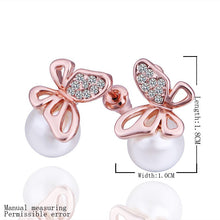 18K GP Gold Plated Jewelry Earring Fine Fashion Nickel Free Tin Alloy Rhinestone Czech Stud Earrings SMTPE364