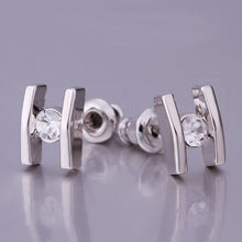 18K GP Gold Plated Jewelry Earring Fine Fashion Nickel Free Tin Alloy Rhinestone Czech Stud Earrings SMTPE376