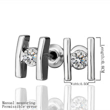 18K GP Gold Plated Jewelry Earring Fine Fashion Nickel Free Tin Alloy Rhinestone Czech Stud Earrings SMTPE376