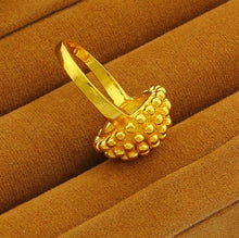 18K Real Gold Plated ring hollow pattern anel masculino jewelry display YHDR007