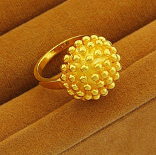 18K Real Gold Plated ring hollow pattern anel masculino jewelry display YHDR007